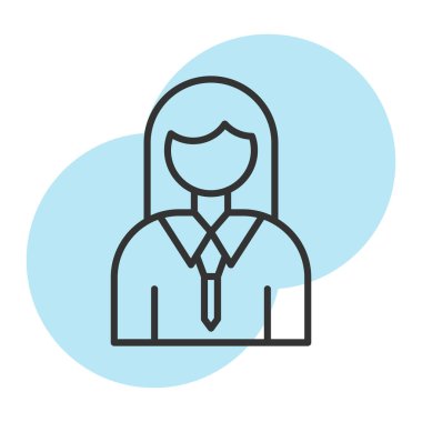 Düz biçimli Avatar kişi simgesi