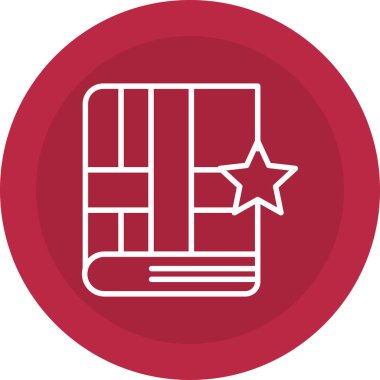 kitap simgesi vektör illüstrasyonu