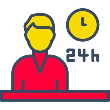 iş adamı simgesi, vektör illüstrasyonu