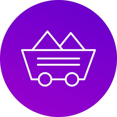 güzel el arabası vektör simgesi