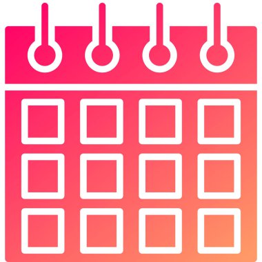 Takvim. Web simgesi basit illüstrasyon