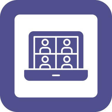 Kartvizit simgesinin vektör illüstrasyonu