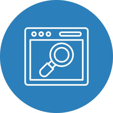 Arama vektörü simgesi modern basit illüstrasyon