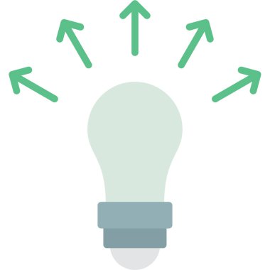 Ampul. Web simgesi basit illüstrasyon