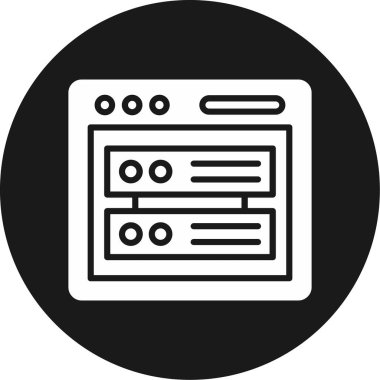 Web tasarımı ve geliştirme çizgisi vektör simgesi