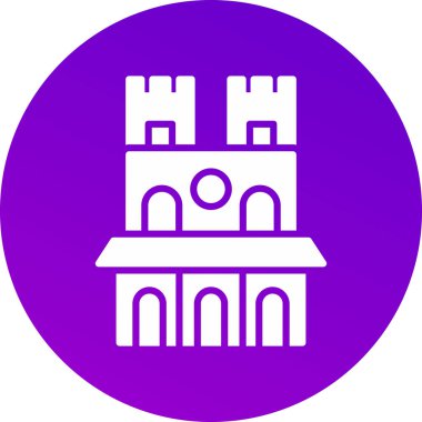 Bina. Web simgesi basit illüstrasyon