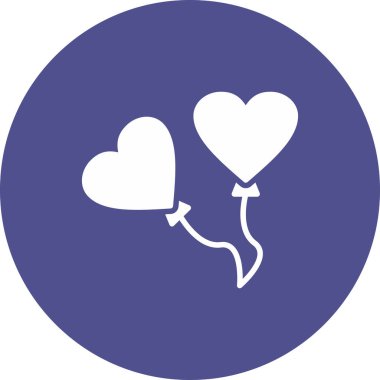 kalp web simgesi vektör illüstrasyonu