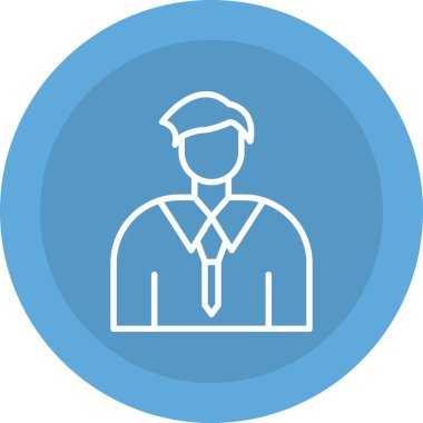 vektör öğrenci simgesi, vektör illüstrasyonu