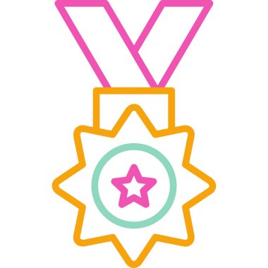 Madalya vektör simgesi modern basit tasarım