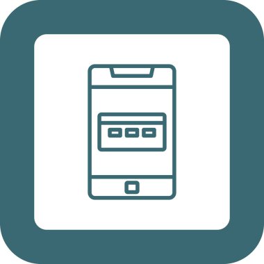 mobil simge vektör illüstrasyonu