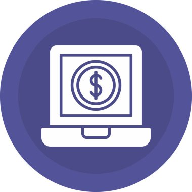 Vektör çizim dolar işareti simgesi