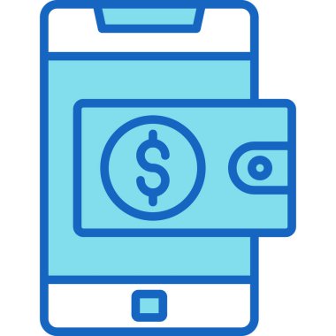 Cep telefonu ödemesi basit vektör