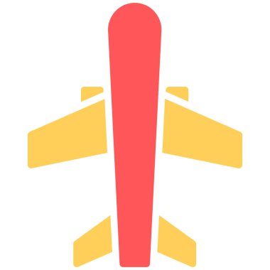 düzlem ikonu vektör illüstrasyonu