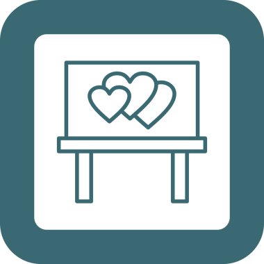 Vektör Kalp Simgesi illüstrasyonu