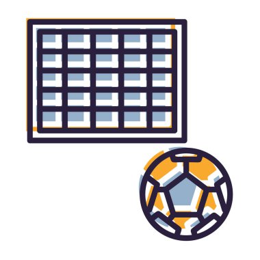 futbol maçı düz simgesi