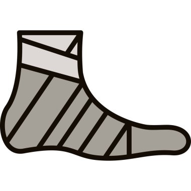 Kış çorapları ikonu. Web için kış çorap vektör simgesinin özet çizimi
