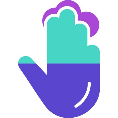 Eldiven. Web simgesi basit illüstrasyon