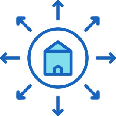 ev simgesi vektör illüstrasyonu