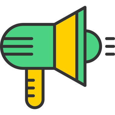 Hoparlör simgesi, vektör illüstrasyonu