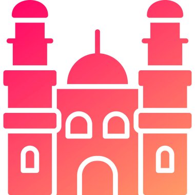 Cami. Web simgesi basit illüstrasyon