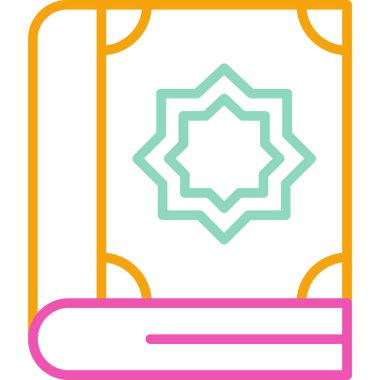 Bir kitap simgesinin vektör illüstrasyonu