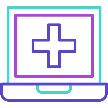 Bilgisayar. Web simgesi basit illüstrasyon