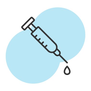 enjeksiyon simgesi, vektör illüstrasyon tasarımı