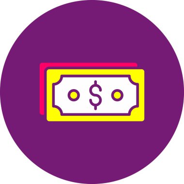 Dolar simgesi vektör illüstrasyonu