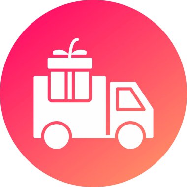 Benzersiz kamyon vektör simgesi