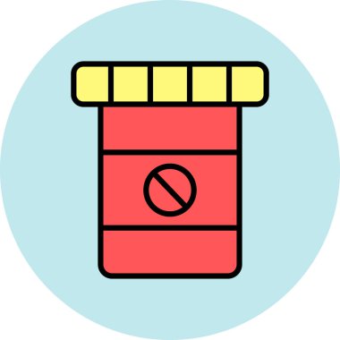 Sigara ikonu yok. Sigara işaretinin illüstrasyon tasarımı