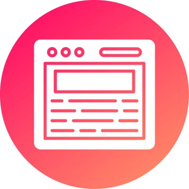 Web tasarım düzeni simgesi, vektör illüstrasyonu