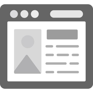 gazete simgesi vektör illüstrasyonu