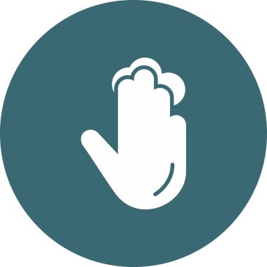 parmak simgesi vektör illüstrasyonu