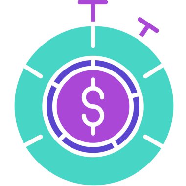 Bozuk para. Web simgesi basit illüstrasyon