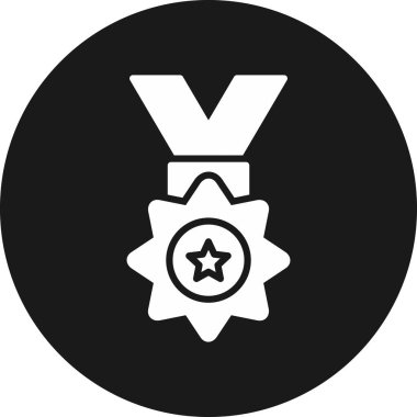 Ödül düğmelerinin renk fazlası simgesi. Vektör biçimi siyah ve gri renkler, düz yuvarlak düğme, beyaz arkaplan.