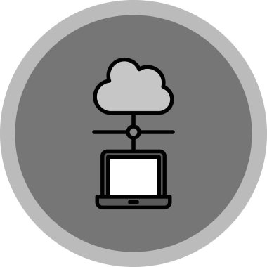 bulut hesaplama vektörü sembol tasarımı