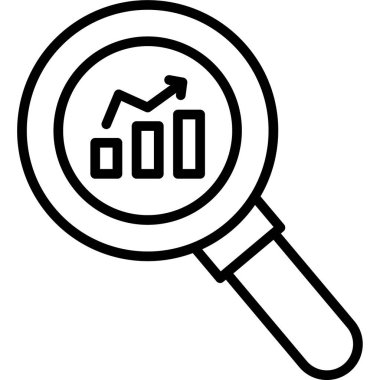 Analiz iş grafiği simgesi ana hat biçiminde