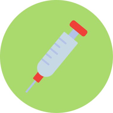 Şırınga. Web simgesi basit illüstrasyon