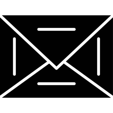 posta zarfı e- posta simgesi ana hat biçiminde