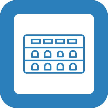 Modern b 'nin vektör illüstrasyonu simge unsurundan yoksun