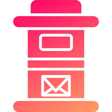 Bir posta simgesinin vektör illüstrasyonu