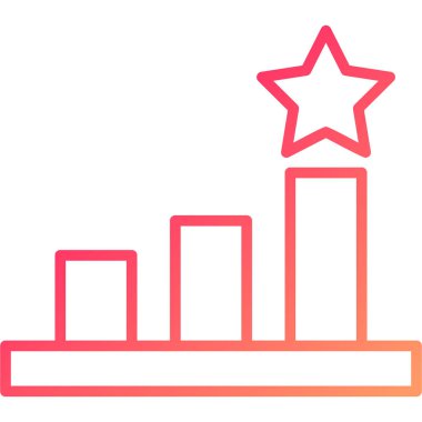 yıldız derecelendirme ikonu vektör çizimi tasarımı