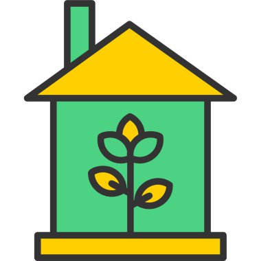 Bitki. Web simgesi basit illüstrasyon