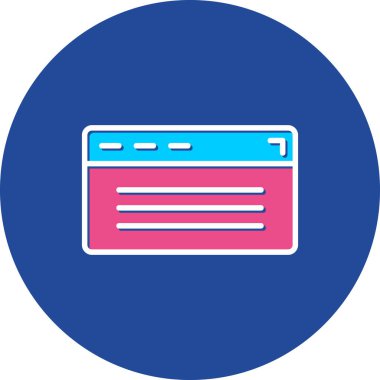 Web simgesi, vektör illüstrasyonu