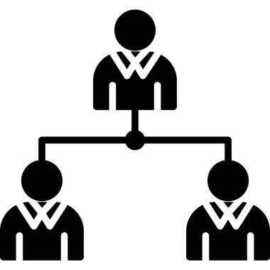 hiyerarşi vektör düz simge tasarımı