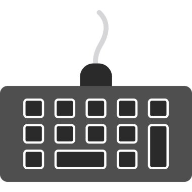 Radyo uzaktan kumandası. Resim, beyaz arkaplanda vektör