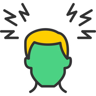 baş simge vektör çizimi çizimi