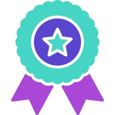 Rozet. Web simgesi basit tasarım