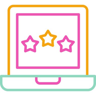 çevrimiçi eğitim ikonu vektör illüstrasyonu