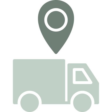 dağıtım konumu vektör illüstrasyonu